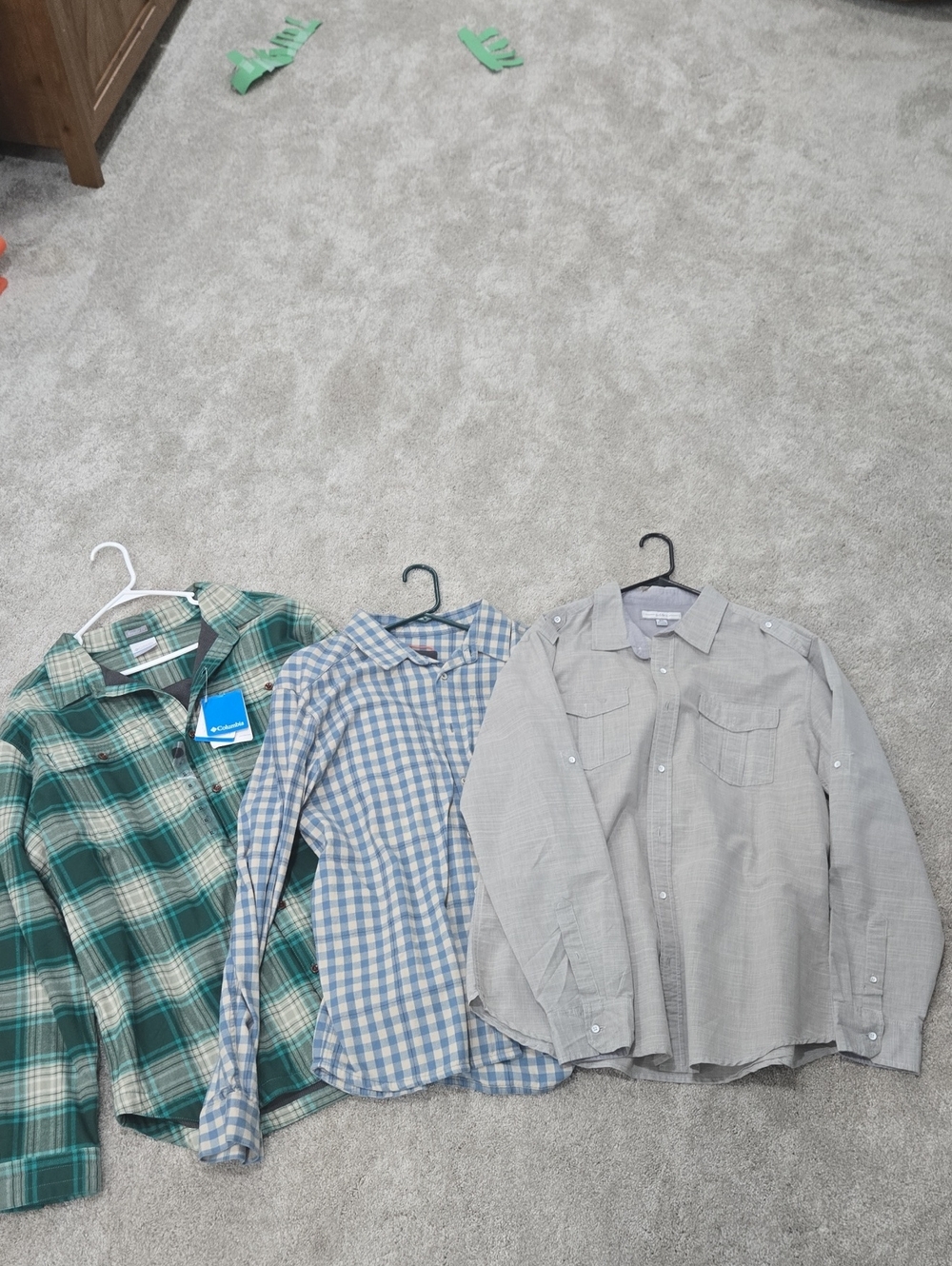 Men's Gray Button-Up Dress Shirt - Lightweight Classic